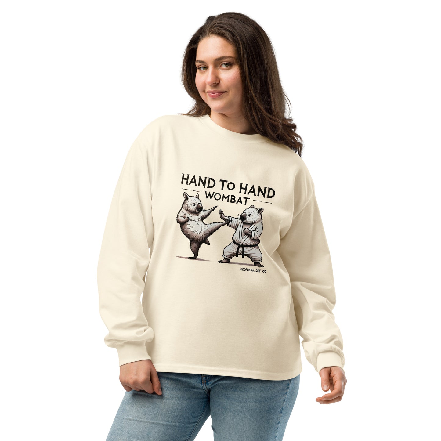 Hand to Hand Wombat - Premium Heavyweight Long Sleeve Shirt