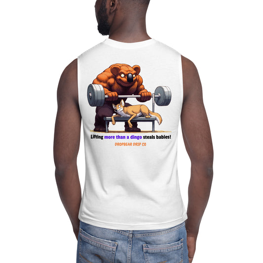 Lifting More than a Dingo Steals Babies! - Men's Muscle Shirt