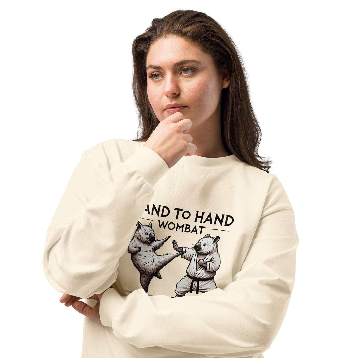 Hand to Hand Wombat - Premium Heavyweight Long Sleeve Shirt