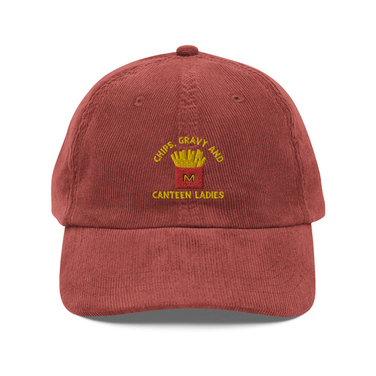 Chips, Gravy and Canteen Ladies - Vintage Corduroy Cap